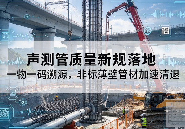 渝北区声测管质量新规落地，一物一码溯源，非标薄壁管材加速清退